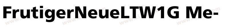 FrutigerNeueLTW1G Me字体转换
